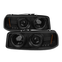 Spyder GMC Sierra 1500/2500 99-06 Projector Headlights LED Halo LED Blk Smke PRO-YD-CDE00-HL-BSM - Mammoth Racing -