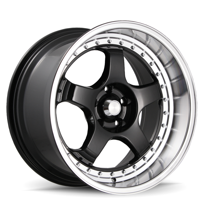 Konig SSM 18x9 5x114.3 Et22 Gloss Black w/ Machined Lip - Mammoth Racing -