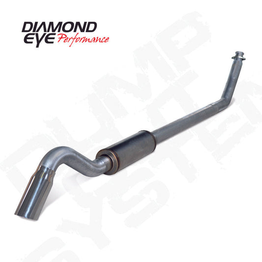 Diamond Eye 4in SS TURBO BACK SGL DUMP OUT 98.5-02 DODGE INCLUDING TIP NO MFLR - Mammoth Racing -