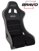 PRP Bravo Composite Seat- Black/Grey (prp Silver Outline/Bravo Silver- Silver Stitching) - Mammoth Racing -