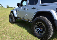 N-Fab Trail Slider Steps 18-20 Jeep Wrangler JL 4 Door SUV - SRW - Textured Black - Mammoth Racing -