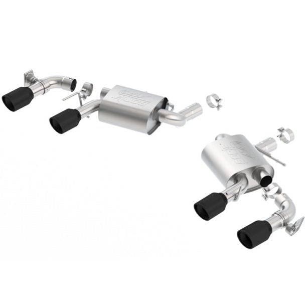 Borla 2016 Chevy Camaro V8 SS AT/MT ATAK Rear Section Exhaust w/ Dual Mode Valves Ceramic Black - Mammoth Racing -