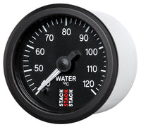 Autometer Stack 52mm 40-120 Deg C 1/8in Nptf Male Pro Stepper Motor Water Temp Gauge - Black - My Store