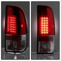 Spyder Ford F150 side 97-03/F250/350 Duty 99-07 LED Tail Lights Red Clear ALT-YD-FF15097-LED-RC - Mammoth Racing -