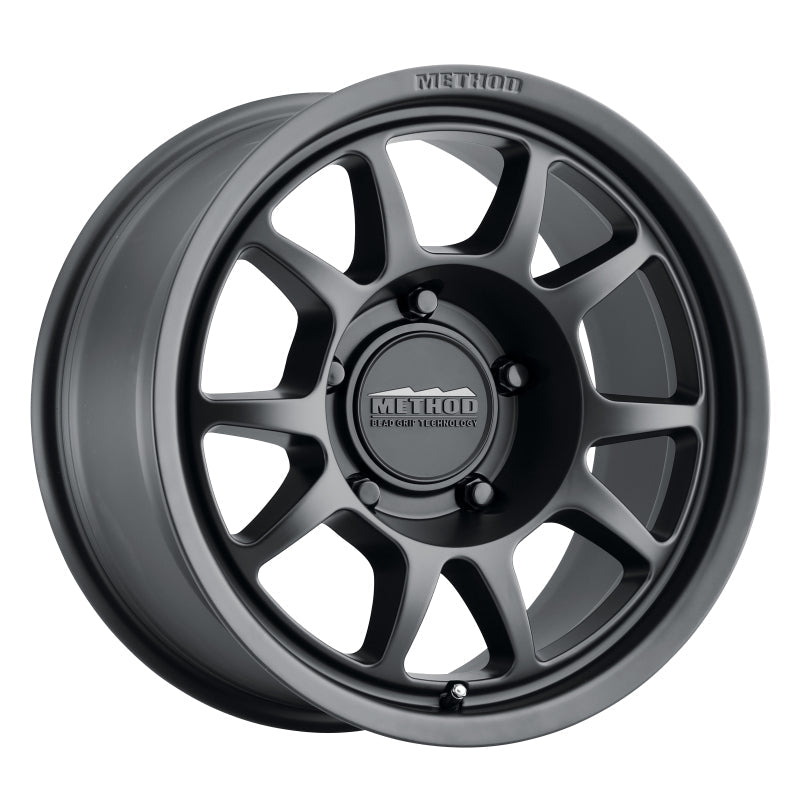 Method Mr702 17x7.5 +50mm Offset 5x130 78.1mm CB Matte Black Wheel - Mammoth Racing -