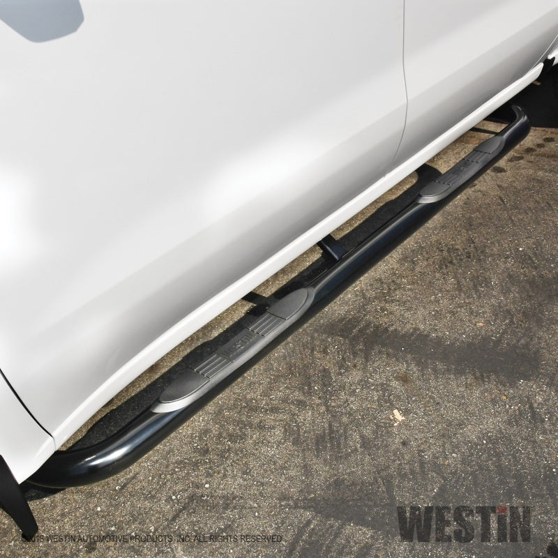 Westin 2019 Chevrolet Silverado/Sierra 1500 Crew Cab E-Series 3 Nerf Step Bars - Black - Mammoth Racing -