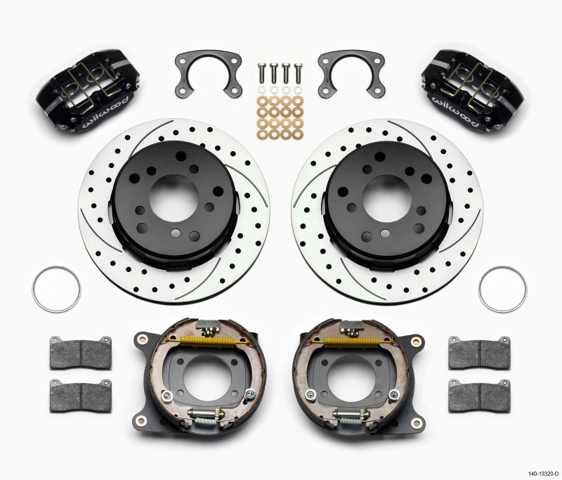 Wilwood Dynapro Lug Mount P/S Park Brake Kit Drilled Small Ford 2.36in Off Bronco 5 x 5.50 - Mammoth Racing -