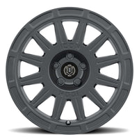 Icon Ricochet 15x7 5x100 15mm Offset 4.6in BS 56.1mm Bore Satin Black Wheel - Mammoth Racing -