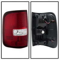 Xtune Ford F150 Styleside 04-08 LED Tail Lights Red Clear ALT-ON-FF15004-LED-RC - Mammoth Racing -