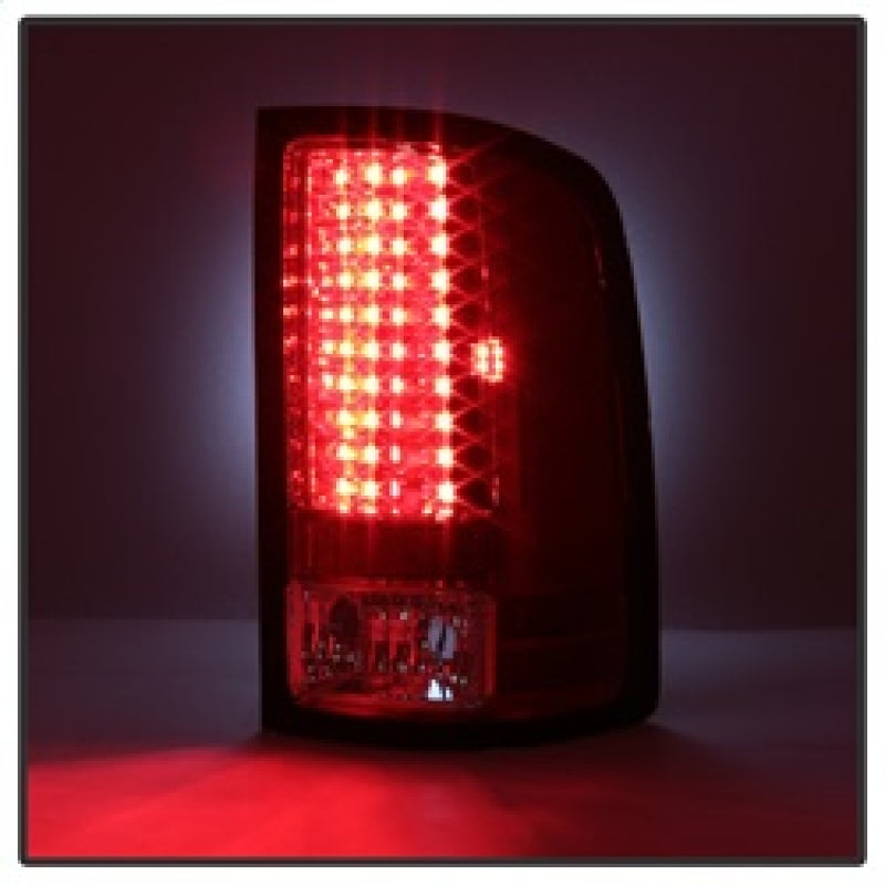 Spyder GMC Sierra 07-13 (Not 3500 Dually 4 Rear Wheels)LED Tail Lights Red Clear ALT-YD-GS07-LED-RC - Mammoth Racing -