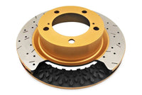 DBA 11-14 Ford Mustang GT (w/Standard Brakes) 3.7L Front Drill & Slot Street Series Rotor w/Blk Hat - Mammoth Racing -