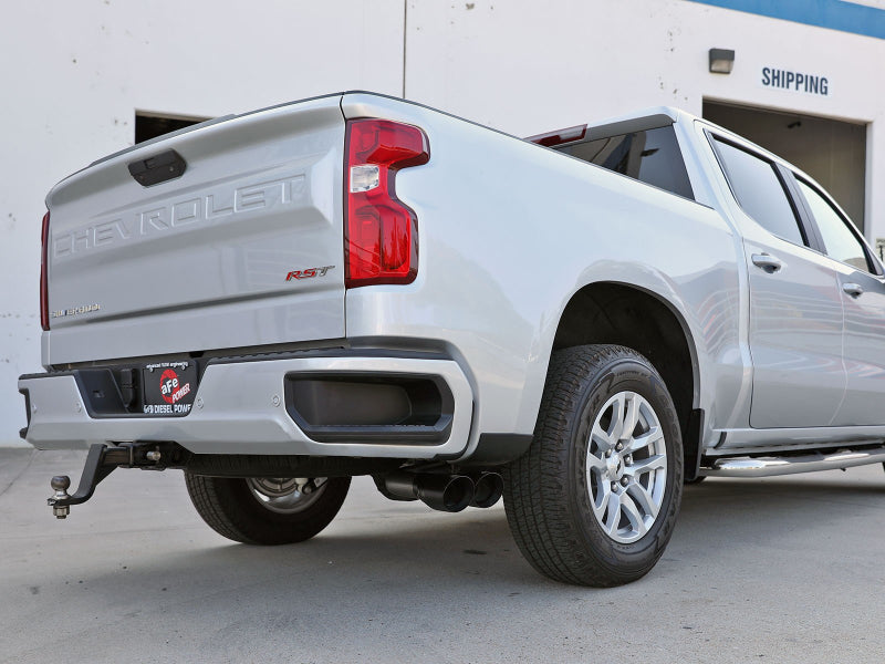 aFe Rebel XD Series 3in 304SS DPF-Back 20-21 GM Trucks L6-3.0L (td) LM2 - Dual Black Tip - Mammoth Racing -
