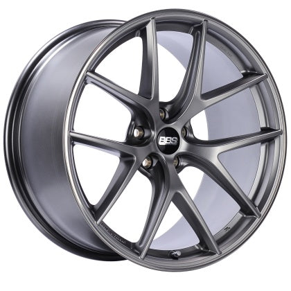 BBS CI-R 19x9 5x120 ET44 Platinum Satin Rim Protector Wheel -82mm PFS/Clip Required - Mammoth Racing -