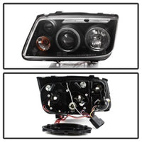 Spyder Volkswagen Jetta 99-05 Projector HeadlightsLED Halo Blk PRO-YD-VJ99-HL-BK - Mammoth Racing -