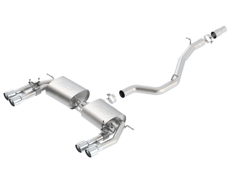 Borla 13-15 Audi S3 S-Type Dual Round Rolled Catback Exhaust - My Store