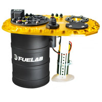 Fuelab Quick Service Surge Tank w/No Lift Pump & No Surge Pump - Gold - Mammoth Racing -