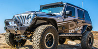 DV8 Offroad 07-18 Jeep Wrangler JK 2 Piece Fast Back Hard Top 4 Door - Black (DS Only) - Mammoth Racing -