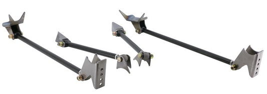 Ridetech Universal Weld-in Triangulated 4 Link Kit Black Powdercoated - Mammoth Racing -