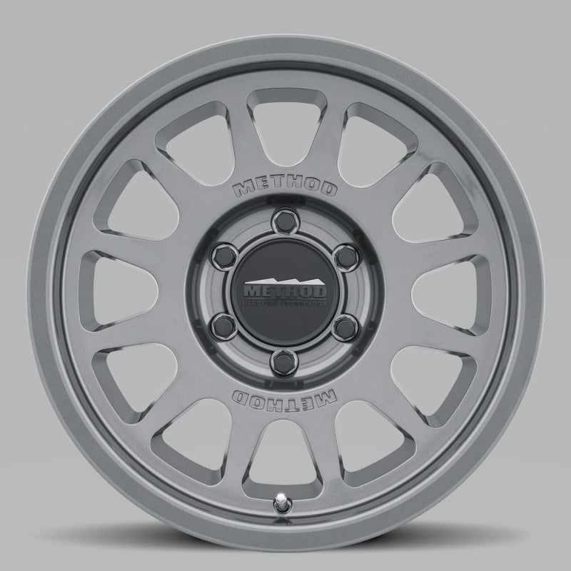 Method Mr703 17x7.5 +50mm Offset 6x130 84.1mm CB Gloss Titanium Wheel - Mammoth Racing -