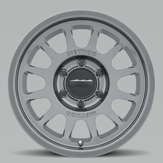 Method Mr703 17x7.5 +50mm Offset 6x130 84.1mm CB Gloss Titanium Wheel