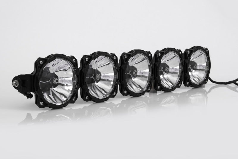 KC HiLiTES Polaris RZR 32in. Pro6 Gravity LED 5-Light 100w Combo Beam Overhead Light Bar System - Mammoth Racing -