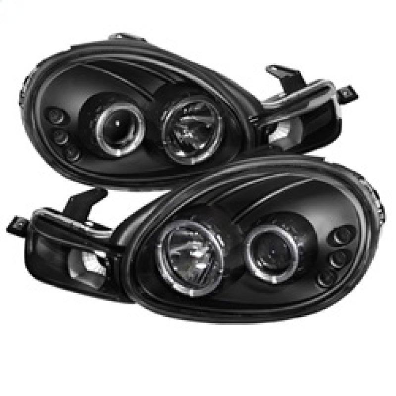 Spyder Dodge Neon 00-02 Projector Headlights LED Halo LED Black High H1 Low H1 PRO-YD-DN00-HL-BK - Mammoth Racing -