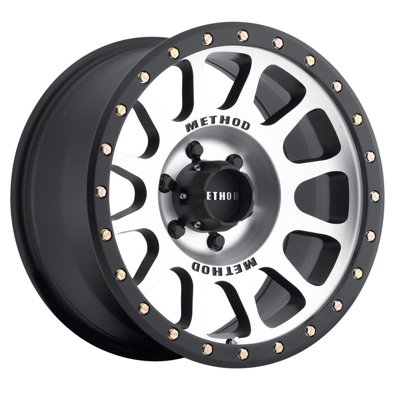 Method Mr305 NV 18x9 0mm Offset 6x5.5 108mm CB Machined/Black Street Loc Wheel - Mammoth Racing -