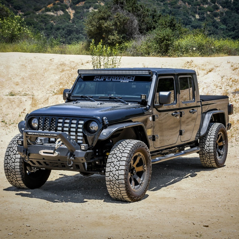 Westin 2020 Jeep Gladiator Platinum 4 Oval Nerf Step Bars - Black - Mammoth Racing -
