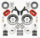 Wilwood Forged Dynalite Front Kit 11.00in Drill-Red 59-64 Chevy Impala / 63-64 Corvette - Mammoth Racing -
