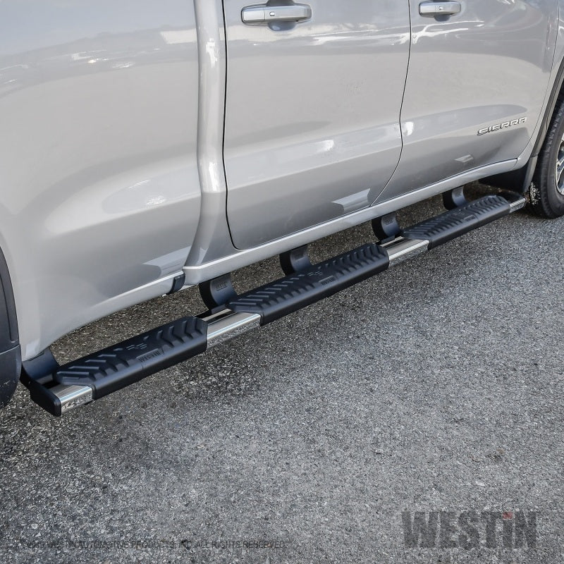 Westin 2019 Chevrolet Silverado/Sierra 1500 Crew Cab (5.5ft) R5 Modular Nerf Step Bars - SS - Mammoth Racing -