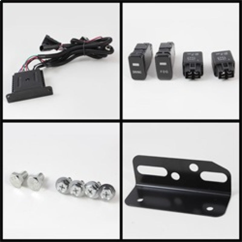Spyder Toyota FJ Cruiser 07-14 Fog Lights With LED Daytime Running Lights w/swch Blk FL-DRL-TFJ07-BK - Mammoth Racing -