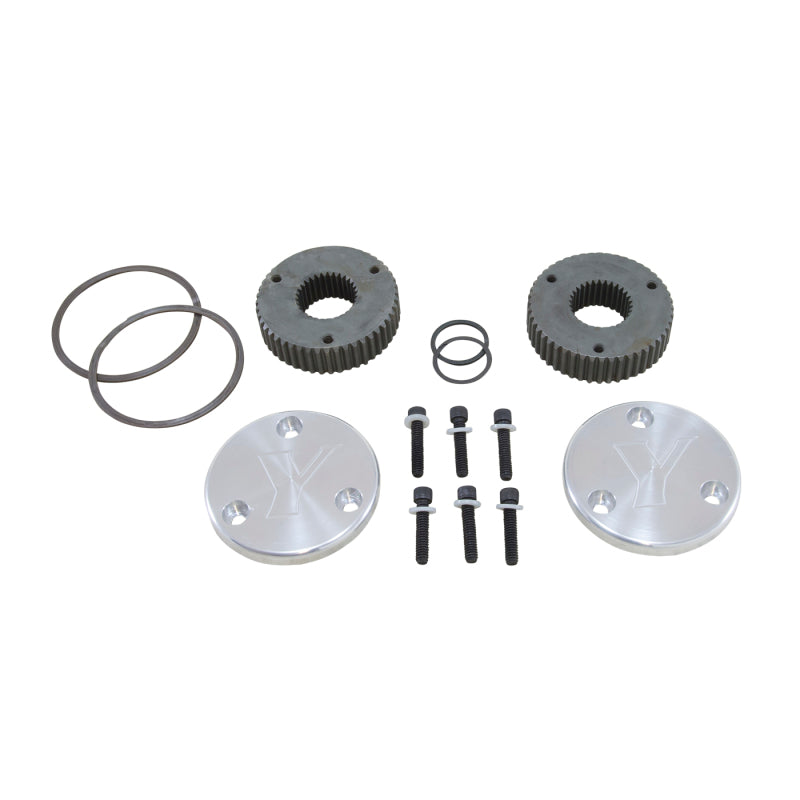 Yukon Gear Hardcore Drive Flange Kit For Dana 44 / 30 Spline Outer Stubs. Yukon Engraved Caps - My Store