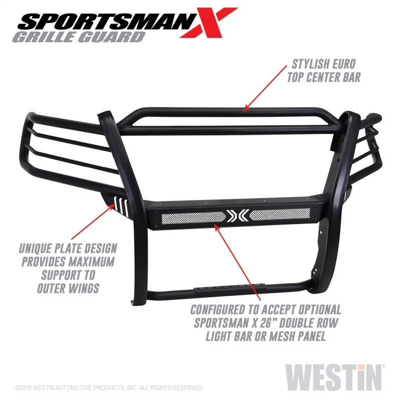 Westin 15-20 Chevrolet Colorado Sportsman X Grille Guard - Textured Black - Mammoth Racing -