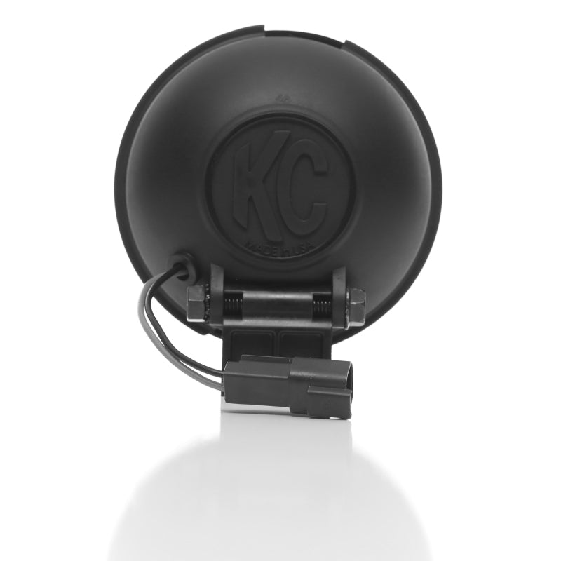 KC HiLiTES Apollo Pro 5in. Halogen Light 55w Spot Beam (Pair Pack System) - Black - Mammoth Racing -