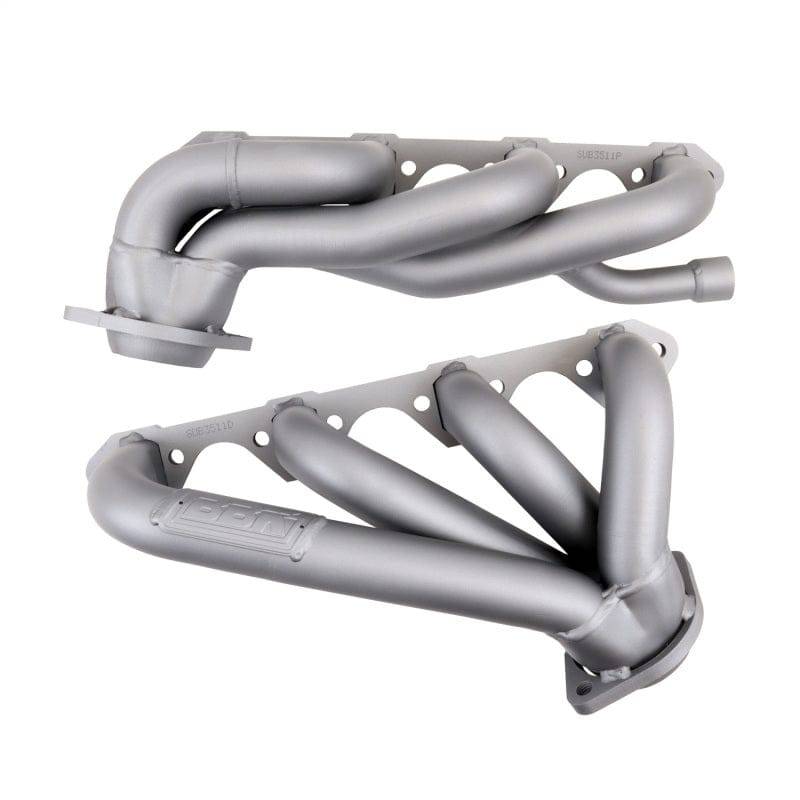 BBK 87-95 Ford F150 Truck 5.8 351 Shorty Unequal Length Exhaust Headers - 1-5/8 Titanium Ceramic - Mammoth Racing -
