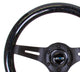 NRG Classic Wood Grain Steering Wheel (310mm) Black Sparkle w/Blk 3-Spoke Center - My Store