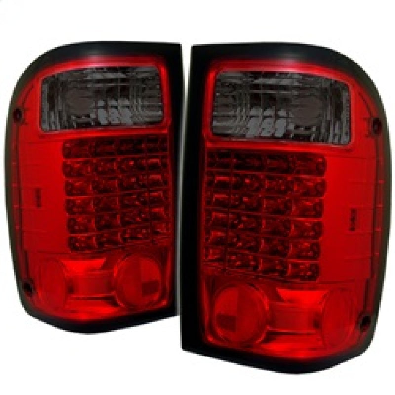 Spyder Ford Ranger 01-05 LED Tail Lights Red Smoke ALT-YD-FR98-LED-RS - Mammoth Racing -