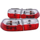 ANZO 1992-1995 Honda Civic Taillights Red/Clear - My Store