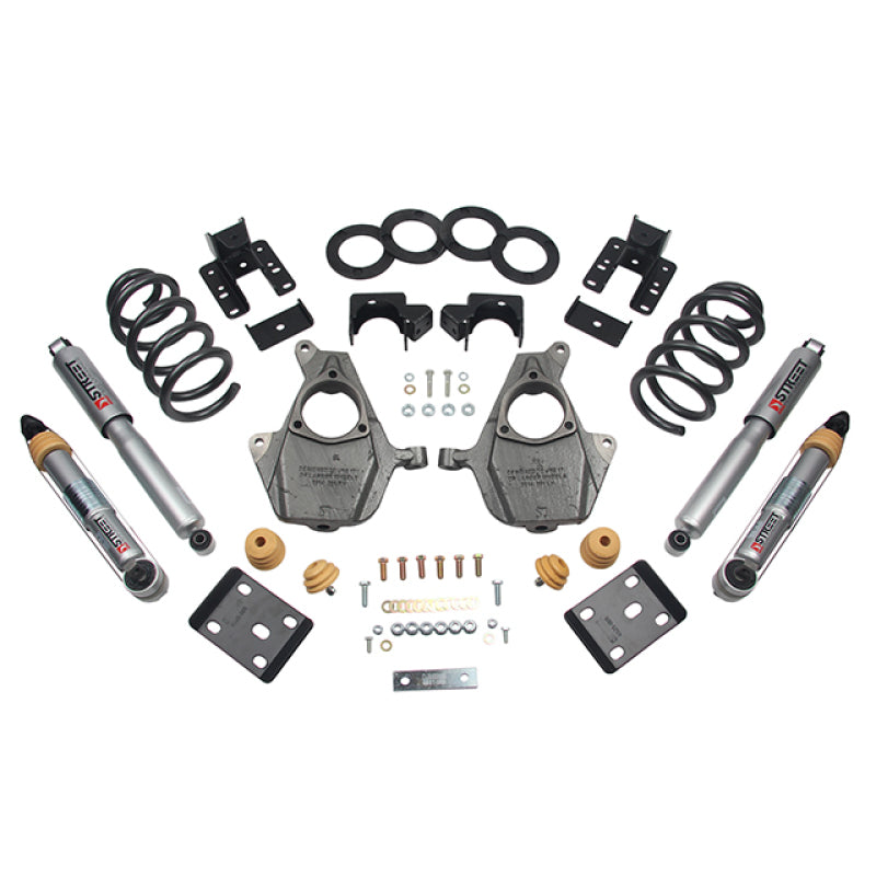 Belltech Lowering KIT 16.5-17 Chevrolet Silverado Ext/Crew Cab 2WD 3-4f / 5-6r - Mammoth Racing -