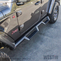 Westin 18-20 Jeep Wrangler JL Unlimited 4DR HDX Drop Nerf Step Bars - Textured Black - Mammoth Racing -