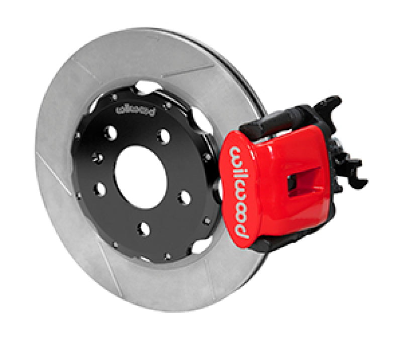 Wilwood 03-08 Audi A4 Caliper-Combination Parking Brake Rear 12.19 Rotor - Red - My Store