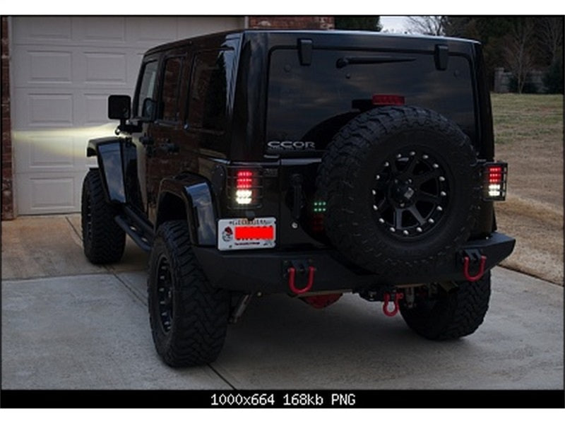 Spyder Jeep Wrangler 07-15 LED Tail Lights Smoke ALT-YD-JWA07-LED-SM - Mammoth Racing -