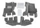 BedRug 97-06 Jeep TJ Front 3pc Floor Kit (w/Center Console) - Incl Heat Shields - Mammoth Racing -