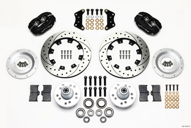 Wilwood Forged Dynalite Front Kit 12.19in Drilled Magnum Force Drop Spndle - Mammoth Racing -