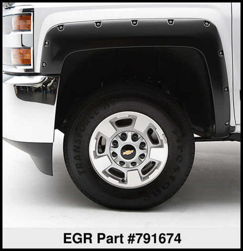 EGR 14+ Chev Silverado 5ft Bed Bolt-On Look Fender Flares - Set - Mammoth Racing -