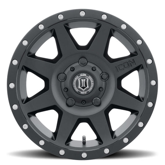 Icon Rebound 18x9 5x150 25mm Offset 6in BS 110.1mm Bore Satin Black Wheel
