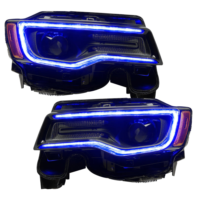 Oracle 14-21 Jeep Grand Cherokee Dynamic Headlight DRL Upgrade Kit - ColorSHIFT - Dynamic - Mammoth Racing -