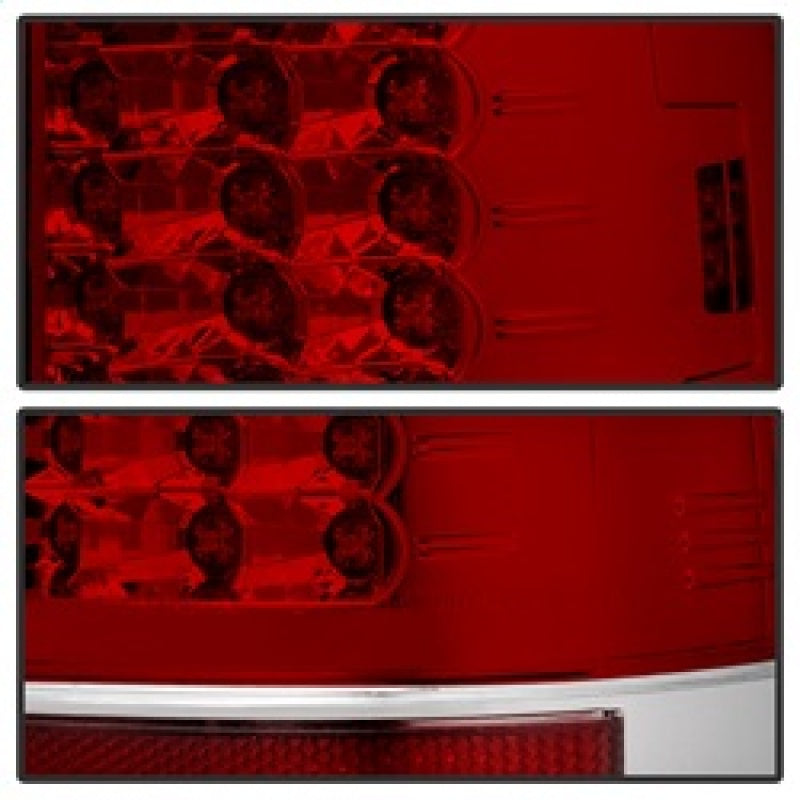 Spyder Ford Super Duty 08-15 Version 2 LED Tail Lights Red Clear ALT-YD-FS07-LED-G2-RC - Mammoth Racing -