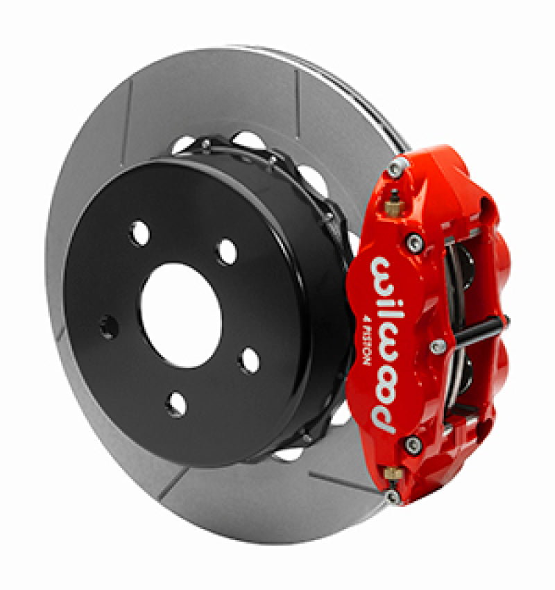 Wilwood 2020+ Jeep Gladiator (jt) Narrow Superlite 4R Rear Slotted Brake Kit 14.00in Red w/ Lines - My Store