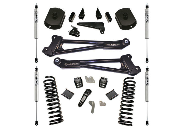 Superlift 14-18 Dodge Ram 2500 4WD 4in Lift Kit Replacement Radius Arms w/ Bilstein Shocks - Mammoth Racing -